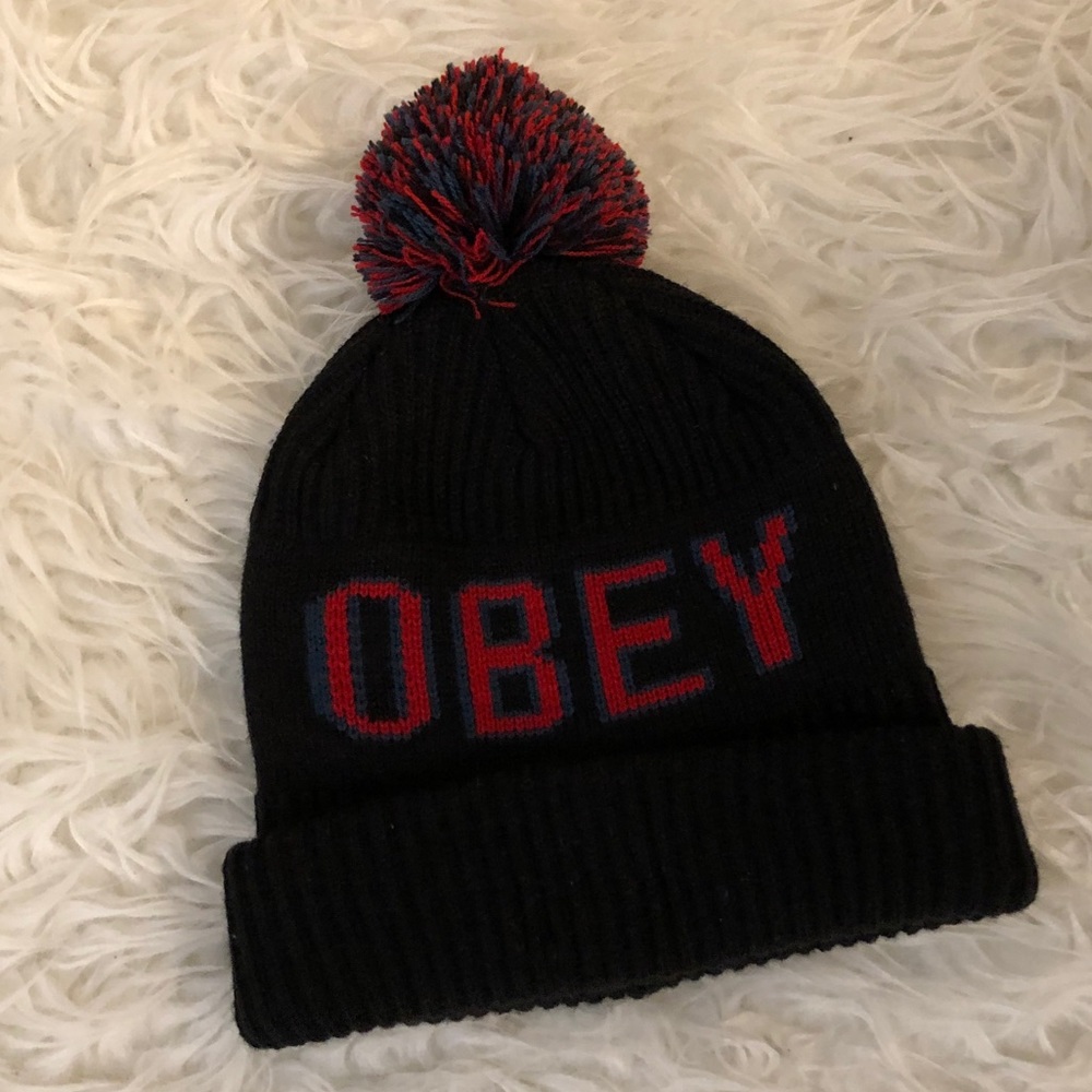 Obey Pompom Beanie